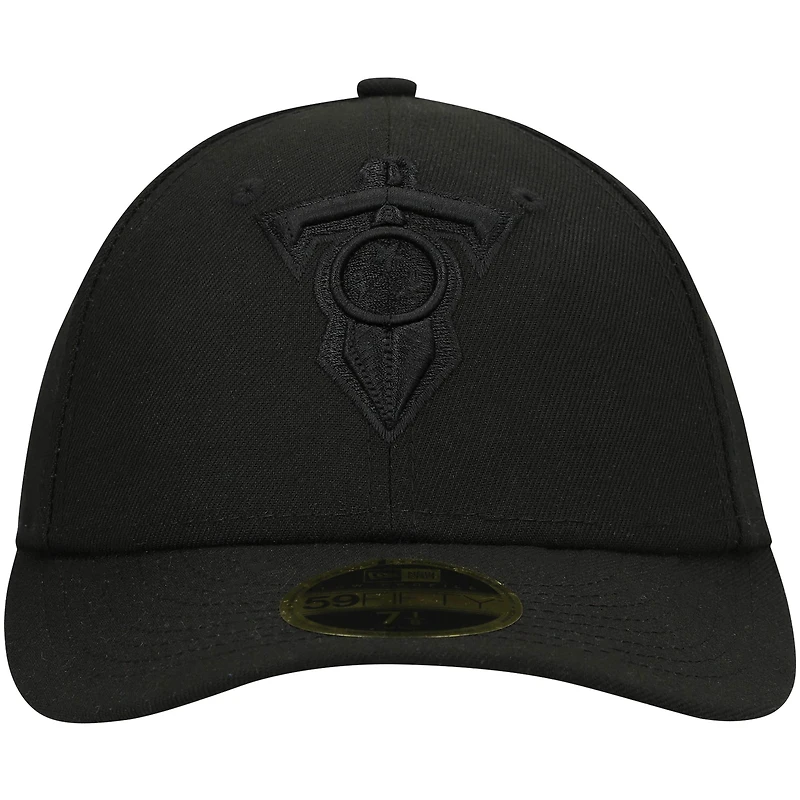 Casquette ajustée 59FIFTY II New Era Tennessee Titans noir sur pour homme