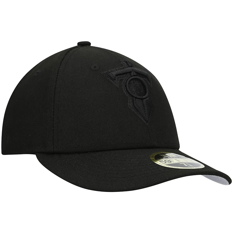 Casquette ajustée 59FIFTY II New Era Tennessee Titans noir sur pour homme
