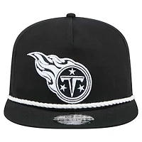 Men's New Era Black Tennessee Titans B-Dub Golfer Snapback Hat