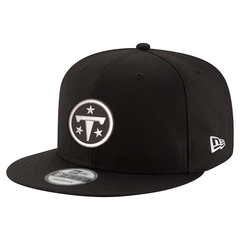 Casquette snapback New Era 9FIFTY noire et blanche pour homme, Tennessee Titans