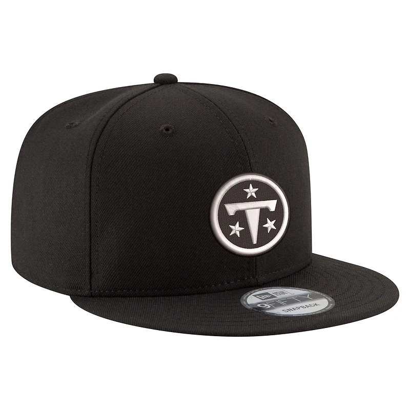 Casquette snapback New Era 9FIFTY noire et blanche pour homme, Tennessee Titans