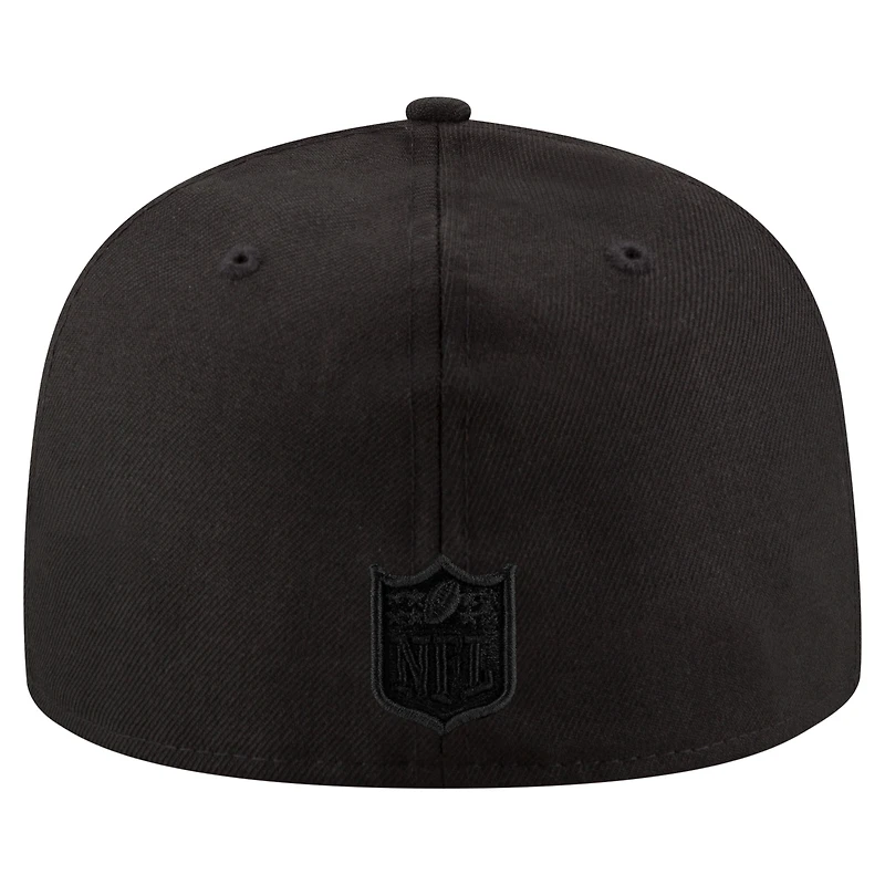 Men's New Era Black Tennessee Titans on 59FIFTY Fitted Hat