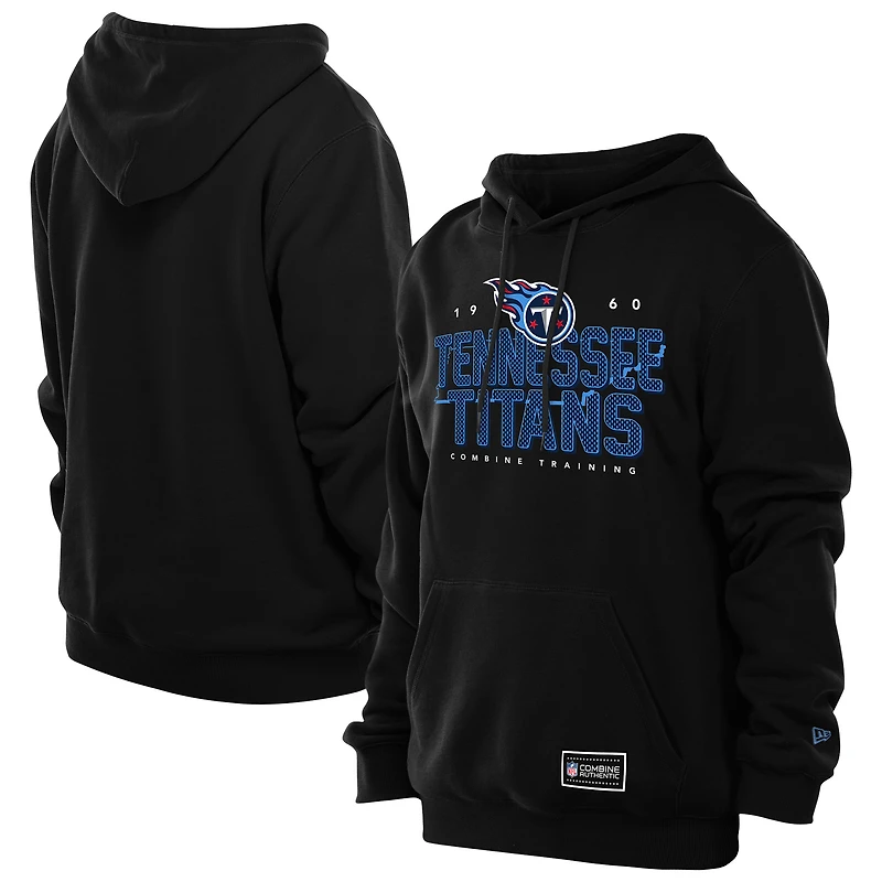 Men's New Era Black Tennessee Titans Combine Authentic Local State Hoodie