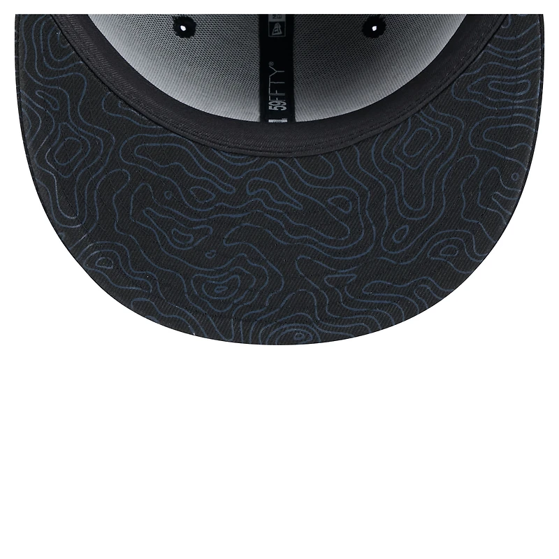 Men's New Era Black Tennessee Titans Geo 59FIFTY Fitted Hat