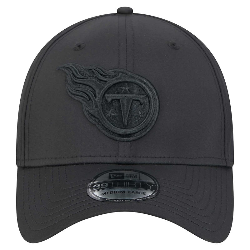 Men's New Era Black Tennessee Titans Hydro 39THIRTY Flex Hat
