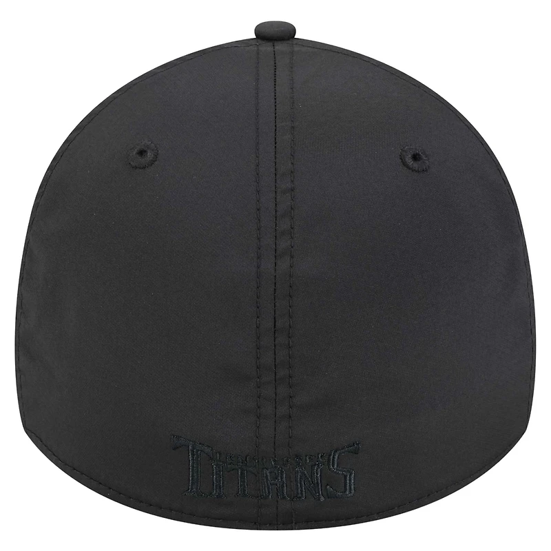Men's New Era Black Tennessee Titans Hydro 39THIRTY Flex Hat