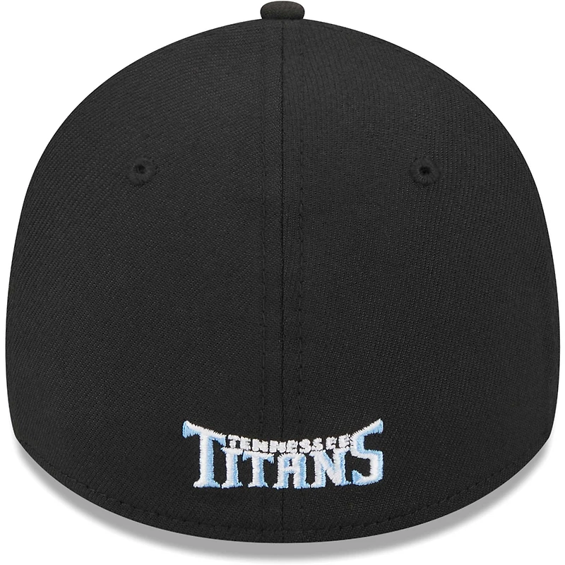 Casquette flex 39THIRTY Main des Tennessee Titans New Era pour homme, noire