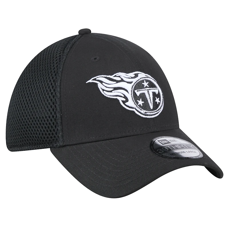 Casquette Main Neo 39THIRTY Flex noire Tennessee Titans de New Era pour homme