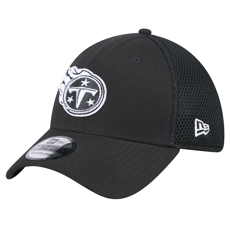 Casquette Main Neo 39THIRTY Flex noire Tennessee Titans de New Era pour homme