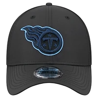 Men's New Era Black Tennessee Titans Night 39THIRTY Flex Hat