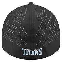 Men's New Era Black Tennessee Titans Night 39THIRTY Flex Hat