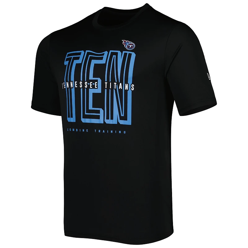 T-shirt noir New Era Tennessee Titans Scrimmage pour homme