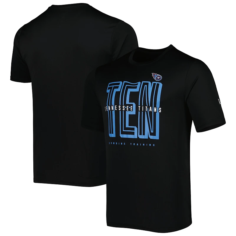 T-shirt noir New Era Tennessee Titans Scrimmage pour homme