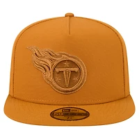 Men's New Era  Brown Tennessee Titans Color Pack A-Frame 59FIFTY Fitted Hat