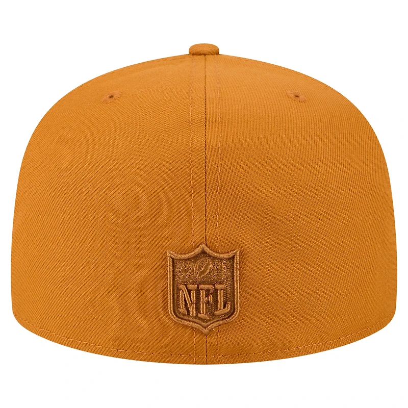 Men's New Era  Brown Tennessee Titans Color Pack A-Frame 59FIFTY Fitted Hat