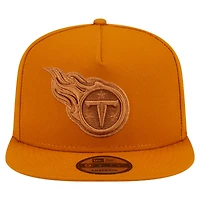 Men's New Era  Brown Tennessee Titans Color Pack A-Frame 9FIFTY Snapback Hat