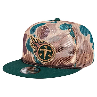 Men's New Era Camo Tennessee Titans Duck Camo 9FIFTY Snapback Hat