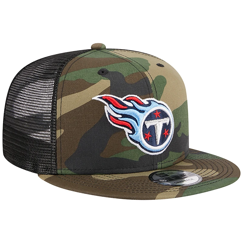 Men's New Era Camo Tennessee Titans  Main Trucker 9FIFTY Snapback Hat
