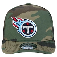 Casquette à visière plate camouflage Tennessee Titans Woodsy 9FIFTY de New Era pour homme