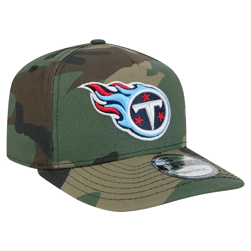 Casquette à visière plate camouflage Tennessee Titans Woodsy 9FIFTY de New Era pour homme