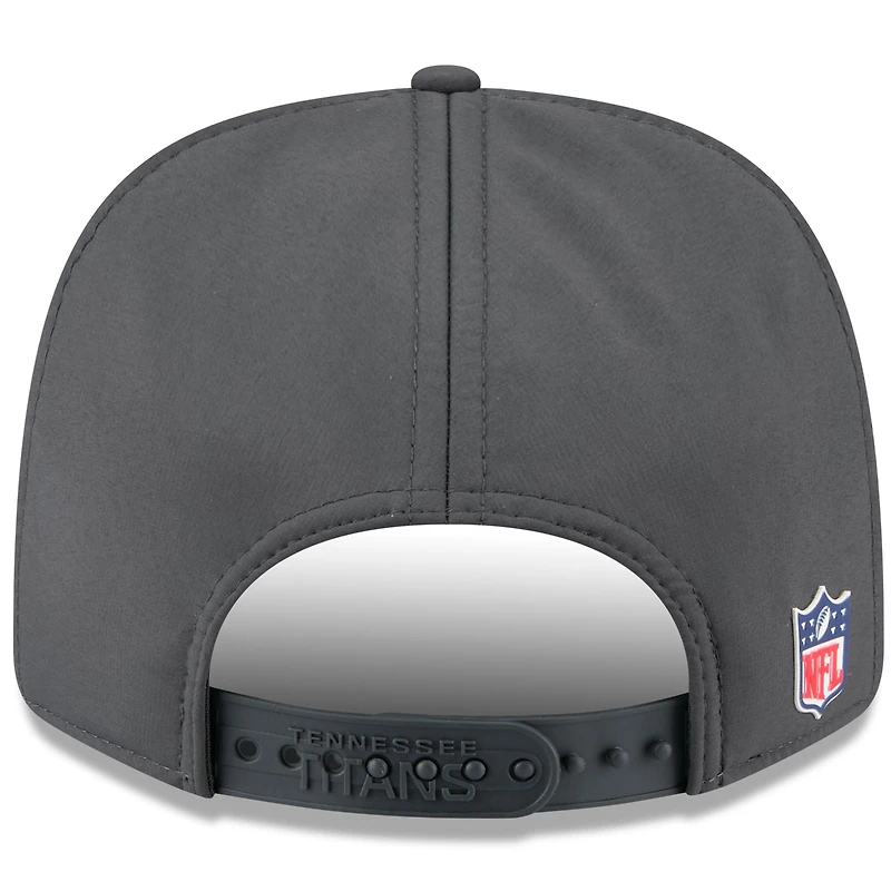 Casquette ajustable 9SEVENTY anthracite Tennessee Titans 2025 Sideline pour homme New Era