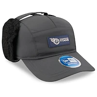 Casquette ajustable à oreilles de chien pour homme New Era anthracite Tennessee Titans 2025 Sideline Runner