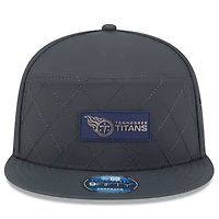 Men's New Era Charcoal Tennessee Titans 2025 Sideline Cold Weather Split Panel 9FIFTY Snapback Hat