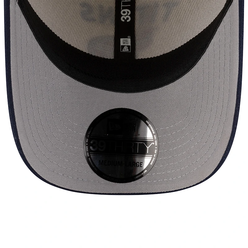 Men's New Era  Cream/Navy Tennessee Titans 2025 NFL Draft 39THIRTY Flex Hat