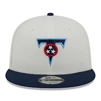 Men's New Era Cream/Navy Tennessee Titans City Originals 9FIFTY Snapback Hat