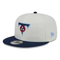 Men's New Era Cream/Navy Tennessee Titans City Originals 9FIFTY Snapback Hat