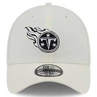 Casquette flex 39THIRTY pour homme New Era crème Tennessee Titans Chrome Collection