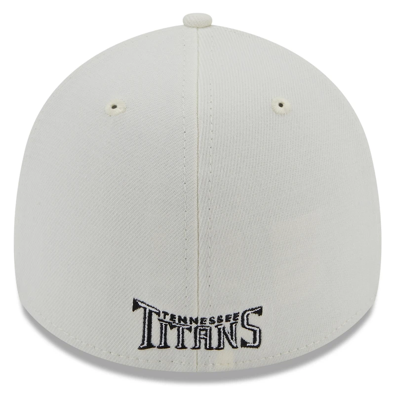 Casquette flex 39THIRTY pour homme New Era crème Tennessee Titans Chrome Collection