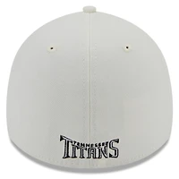 Casquette flex 39THIRTY pour homme New Era crème Tennessee Titans Chrome Collection