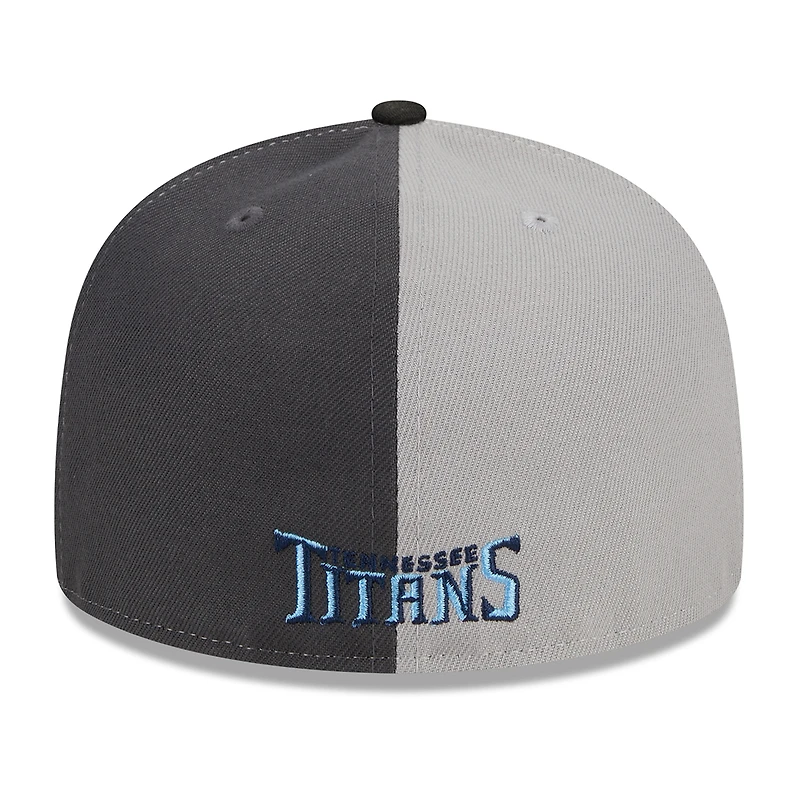 Casquette ajustée 59FIFTY pour homme des Tennessee Titans 2023 Sideline New Era, gris/noir