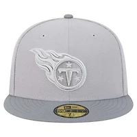 Casquette ajustée Iron Cloud 59FIFTY Tennessee Titans gris/graphite pour homme de New Era
