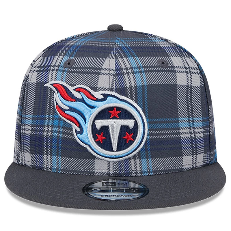 Casquette Snapback 9FIFTY New Era pour hommes des Tennessee Titans 2024 Sideline Statement gris