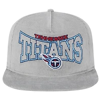 Men's New Era  Gray Tennessee Titans Corduroy Golfer Adjustable Hat