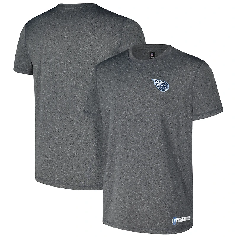 T-shirt New Era pour homme, bleu marine chiné, Tennessee Titans 2024 NFL Training Camp