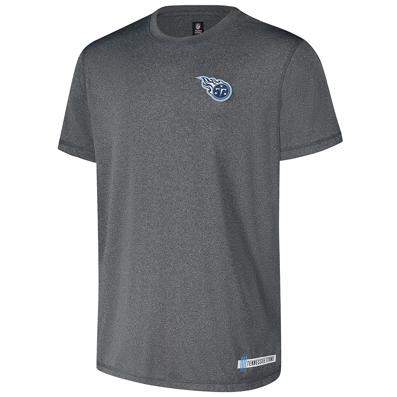 T-shirt New Era pour homme, bleu marine chiné, Tennessee Titans 2024 NFL Training Camp
