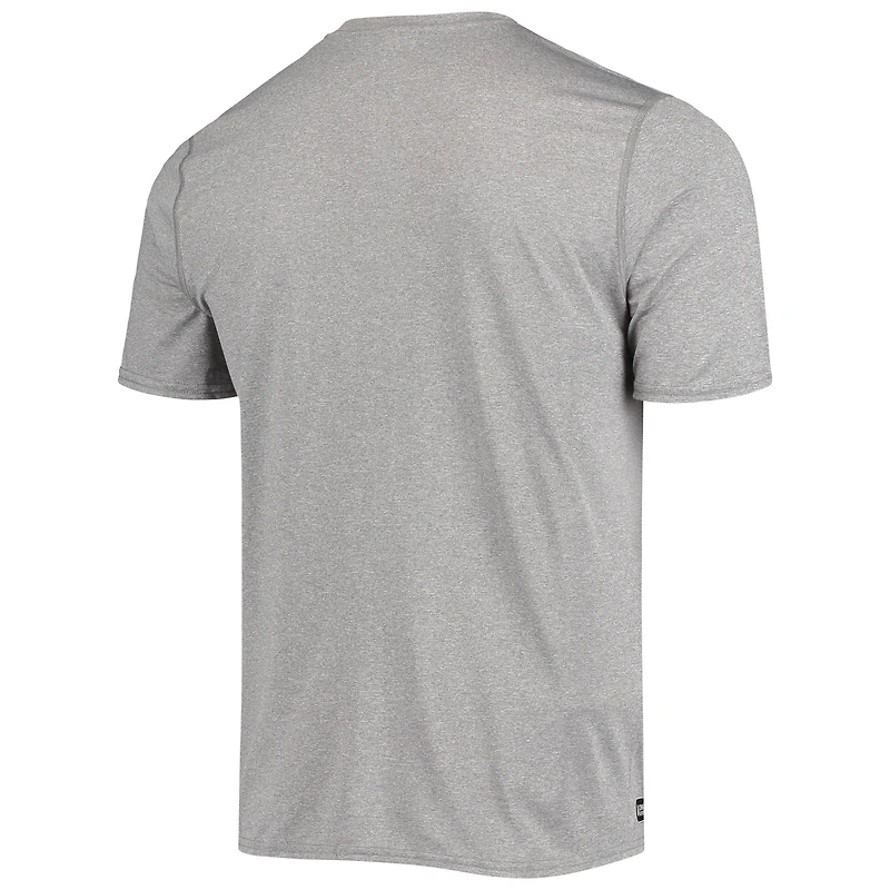 T-shirt New Era Heathered Grey Tennessee Titans pour homme Combine Authentic Game On
