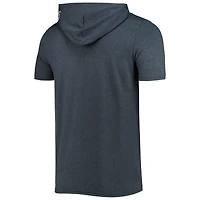 T-shirt à capuche brossé pour homme New Era bleu marine chiné Tennessee Titans Team