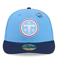 Casquette ajustée New Era 59FIFTY bleu clair/marine Tennessee Titans, édition spéciale NFL Draft 2026, pour homme
