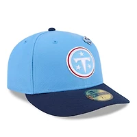 Men's New Era  Light Blue/Navy Tennessee Titans 2026 NFL Draft Pre-Curved 59FIFTY Fitted Hat