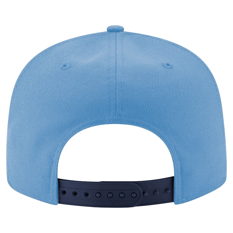 Men's New Era Light Blue/Navy Tennessee Titans Primary Logo 9FIFTY Snapback Hat