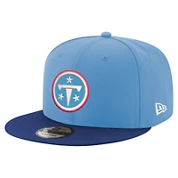 Men's New Era  Light Blue/Navy Tennessee Titans Primary Logo 9FIFTY Snapback Hat