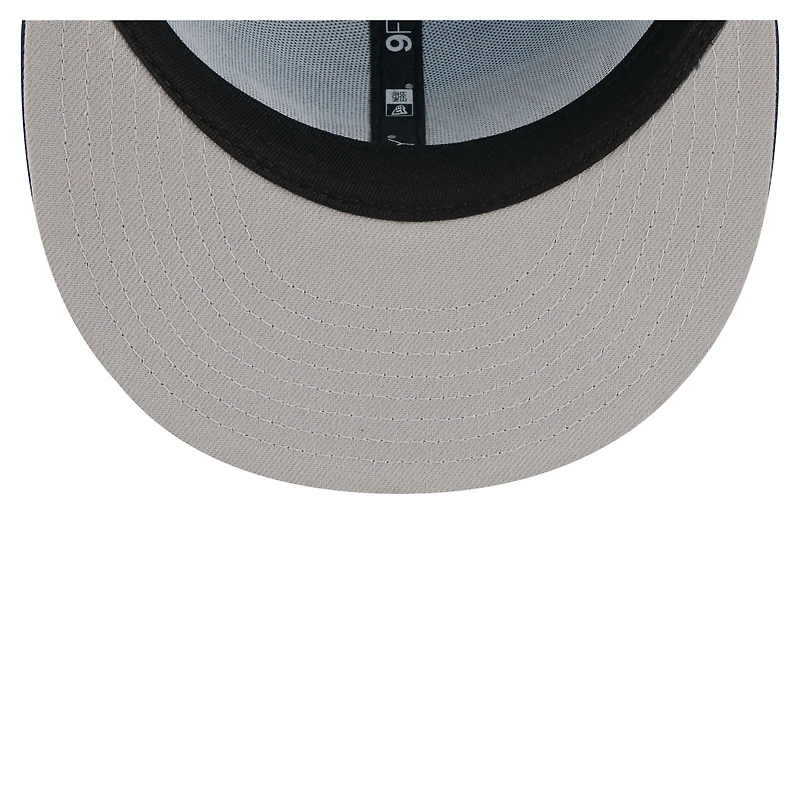 Casquette snapback New Era 9FIFTY pour homme, bleu clair/marine, logo Tennessee Titans.