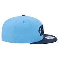 Men's New Era  Light Blue/Navy Tennessee Titans Script 9FIFTY Snapback Hat