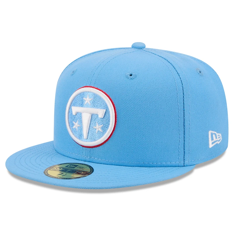 Men's New Era  Light Blue Tennessee Titans 59FIFTY Fitted Hat