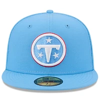 Men's New Era  Light Blue Tennessee Titans 59FIFTY Fitted Hat