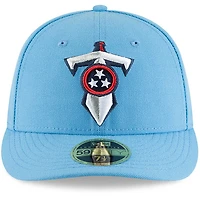 Casquette ajustée 59FIFTY à profil bas Omaha des Tennessee Titans pour homme New Era bleu clair